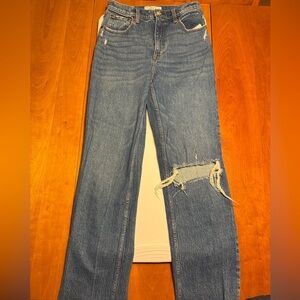 Abercrombie & Fitch Blue Straight Leg Long Jeans